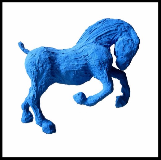 1 - Paris Art Web - Sculpture - Saone De Stalh - Small Horse Series - Nuharah 1