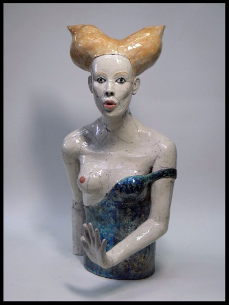 Paris Art Web - Melanie Bourget - Raku Ceramics Torso