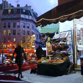 Paris Art Web - Painting - Angie Brooksby - Paris - Scotty