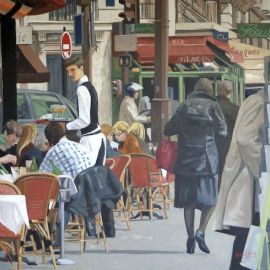 Paris Art Web - Painting - Angie Brooksby - Paris - Addition SVP