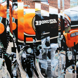 Paris Art Web - Painting - Franck Lloberes - Motorcycle - Honda