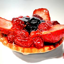 Paris Art Web - Painting - Franck Lloberes - Taste - Cake I