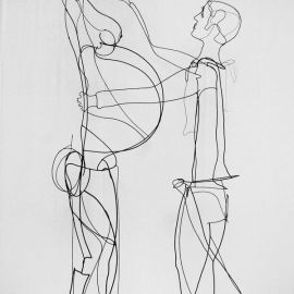Paris Art Web - Sculpture - Laure Simoneau - Wire and Shadow Sculpture - Accouchements (1)