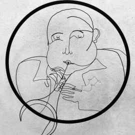 Paris Art Web - Sculpture - Laure Simoneau - Wire and Shadow Sculpture - La Trompete dans le Jazz (1)