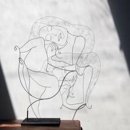 Paris Art Web - Sculpture - Laure Simoneau - Wire and Shadow Sculpture - Tendre Soupir (4)