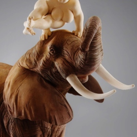 Paris Art Web - Sculpture - Matthias Verginer - Dancing Down an Elephant - 2
