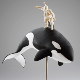 Paris Art Web - Sculpture - Matthias Verginer - Hot Whale Surfing