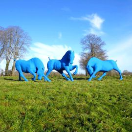 Paris Art Web - Sculpture - Saone De Stalh - Monumental & Outdoor - Horse Series - Cavalcade 5