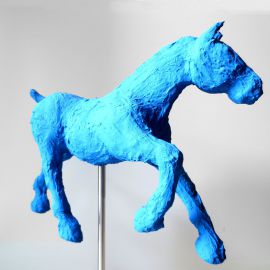 1 - Paris Art Web - Sculpture - Saone De Stalh - Small Horse Series - Elminh