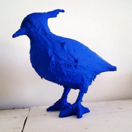 Paris Art Web - Sculpture - Saone De Stalh - Bird Series - Nagat the Blue Lapwing 1