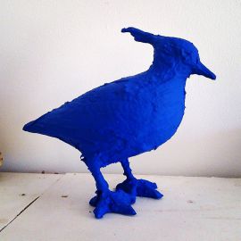 Paris Art Web - Sculpture - Saone De Stalh - Bird Series - Nagat the Blue Lapwing 2