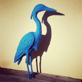 Paris Art Web - Sculpture - Saone De Stalh - Bird Series - Starc the Blue Heron 4