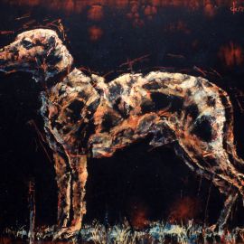 Paris Art Web - Painting - Fabien Clesse - Early Work - Dog