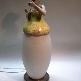 Paris Art Web - Sculpture - Melanie Bourget - Raku Ceramics Lamp 975