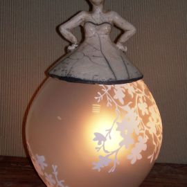 Paris Art Web - Sculpture - Melanie Bourget - Raku Ceramics Lamp 999