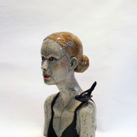 Paris Art Web - Sculpture - Melanie Bourget - Raku Ceramics Statue Duo 998 (2)