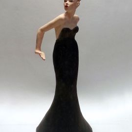 Paris Art Web - Sculpture - Melanie Bourget - Raku Ceramics Statue 964