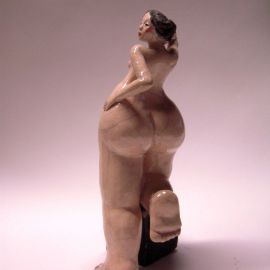 Paris Art Web - Sculpture - Melanie Bourget - Raku Ceramics Statue 979 (2)