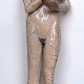 Paris Art Web - Sculpture - Melanie Bourget - Raku Ceramics Statue 983