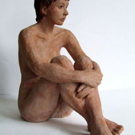 Paris Art Web - Sculpture - Melanie Bourget - Raku Ceramics Statue 993