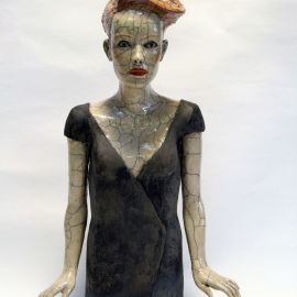 Paris Art Web - Sculpture - Melanie Bourget - Raku Ceramics Torso 950 (1)