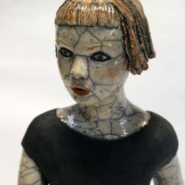 Paris Art Web - Sculpture - Melanie Bourget - Raku Ceramics Torso 952 (2)