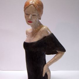 Paris Art Web - Sculpture - Melanie Bourget - Raku Ceramics Torso 960