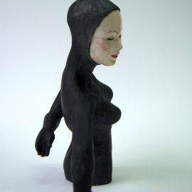 Paris Art Web - Sculpture - Melanie Bourget - Raku Ceramics Torso 962 (2)