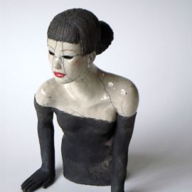 Paris Art Web - Sculpture - Melanie Bourget - Raku Ceramics Torso 972 (3)