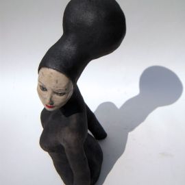 Paris Art Web - Sculpture - Melanie Bourget - Raku Ceramics Torso 979 (2)