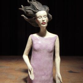 Paris Art Web - Sculpture - Melanie Bourget - Raku Ceramics Torso 986