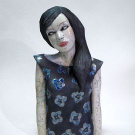 Paris Art Web - Sculpture - Melanie Bourget - Raku Ceramics Torso 995 (1)