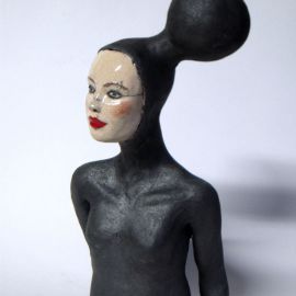 Paris Art Web - Sculpture - Melanie Bourget - Raku Ceramics Torso 998